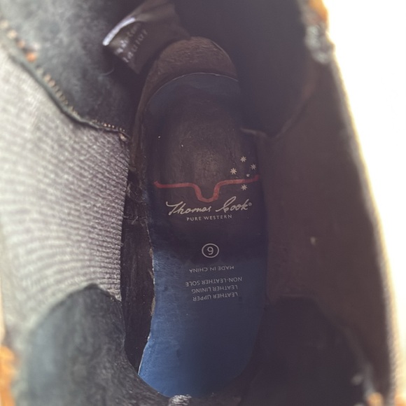 Thomas Cook Women’s Brown Leather Western Booties - Picture 12 of 12